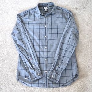 Men's Superdry gray long-sleeve shirt